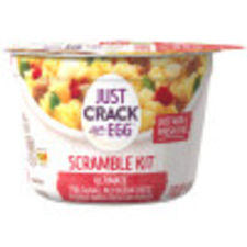 Just Crack an Egg Ultimate Scramble Pork Sausage, Cheddar Cheese, Potatoes, Onions & Green & Red Peppers, 3 oz Cup