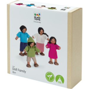 Wooden Doll Family - Medium Skin Tone