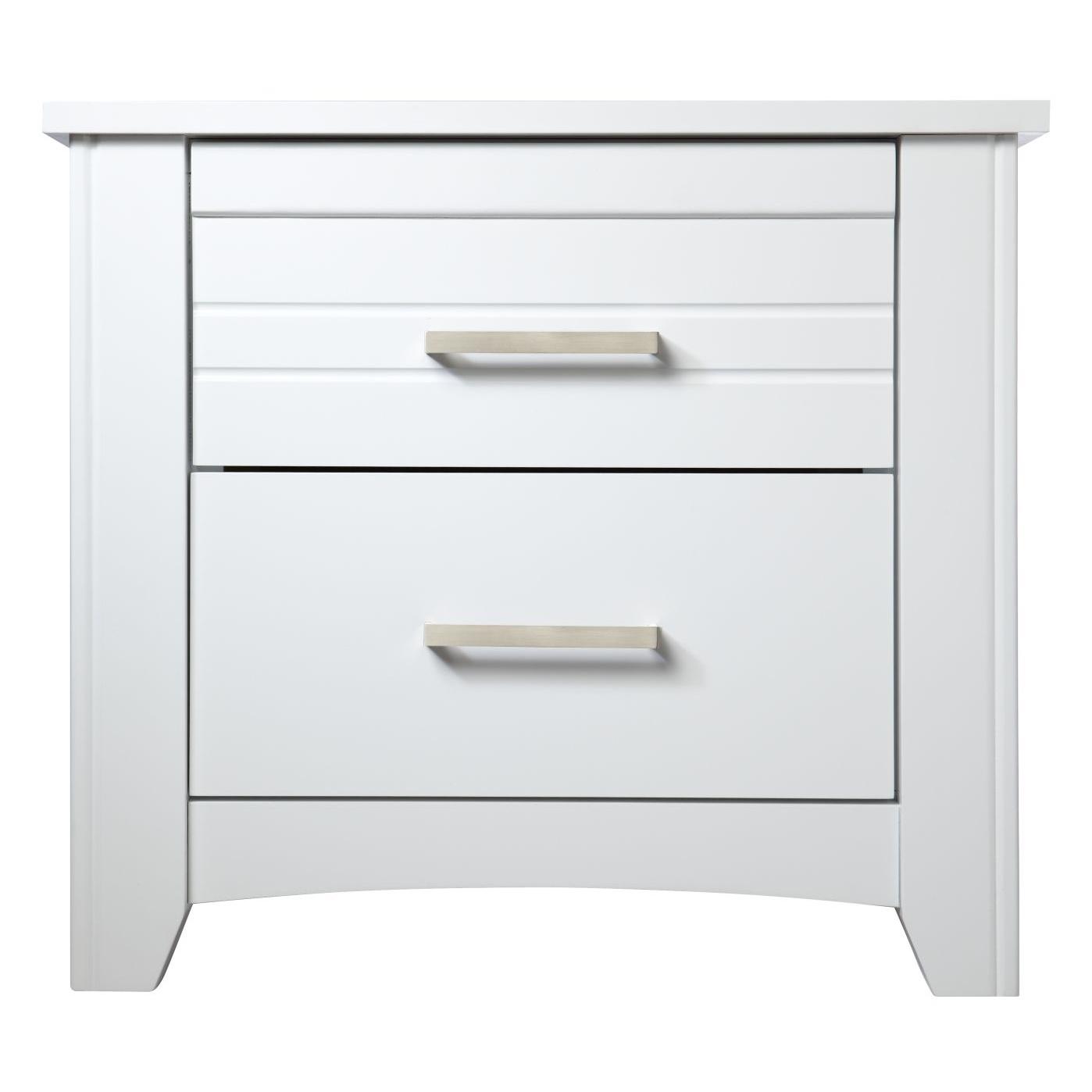 Product image of the  Jenna Bedside Table (2 Drawer), White from Forty Winks