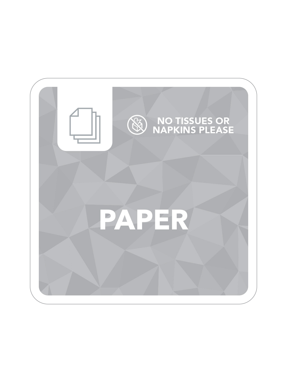 MOSAIC (1) – Label – Paper – Grey