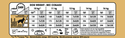Cocker Adult feeding guide