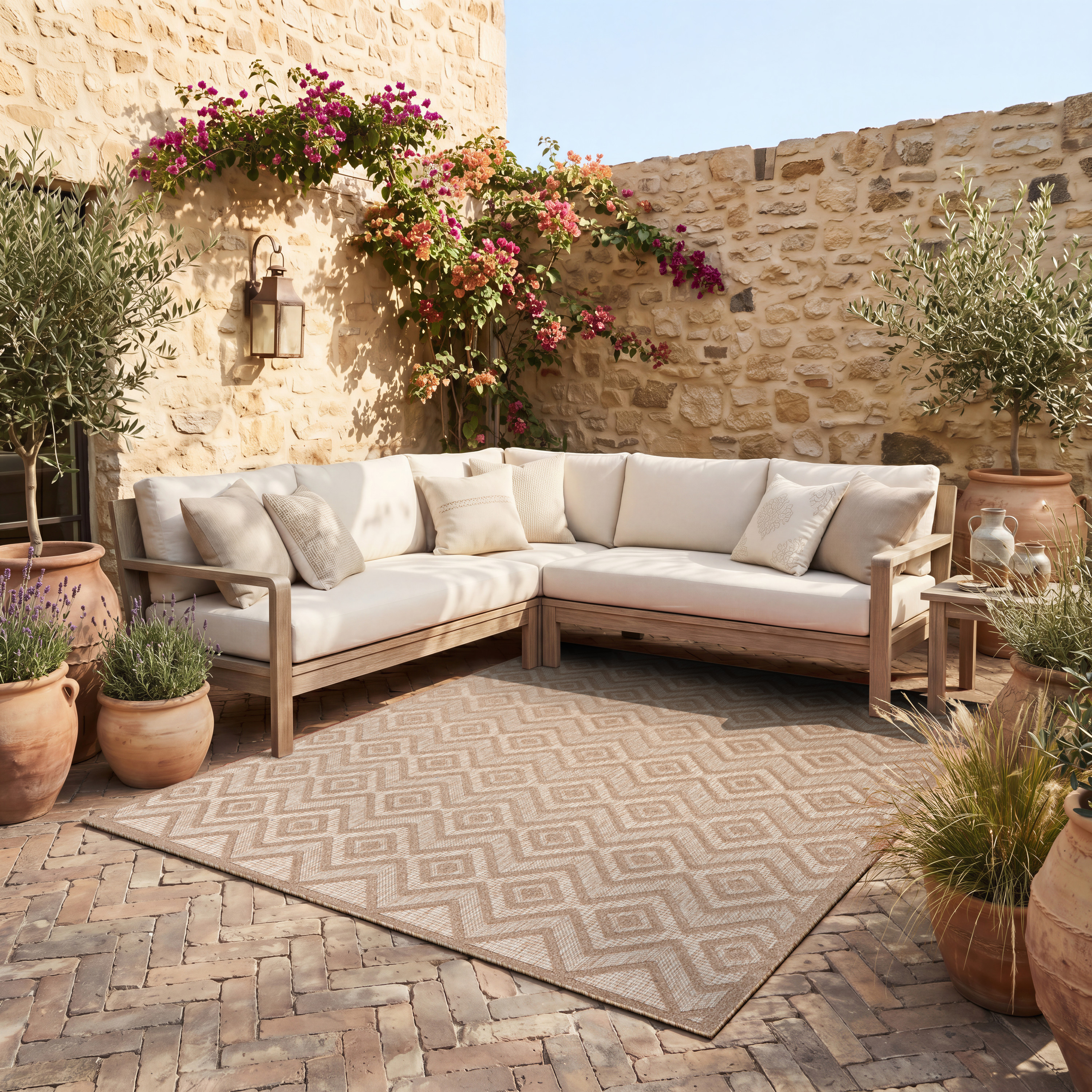 Nourison Versatile 8' x 10' Natural Beige Modern Rug