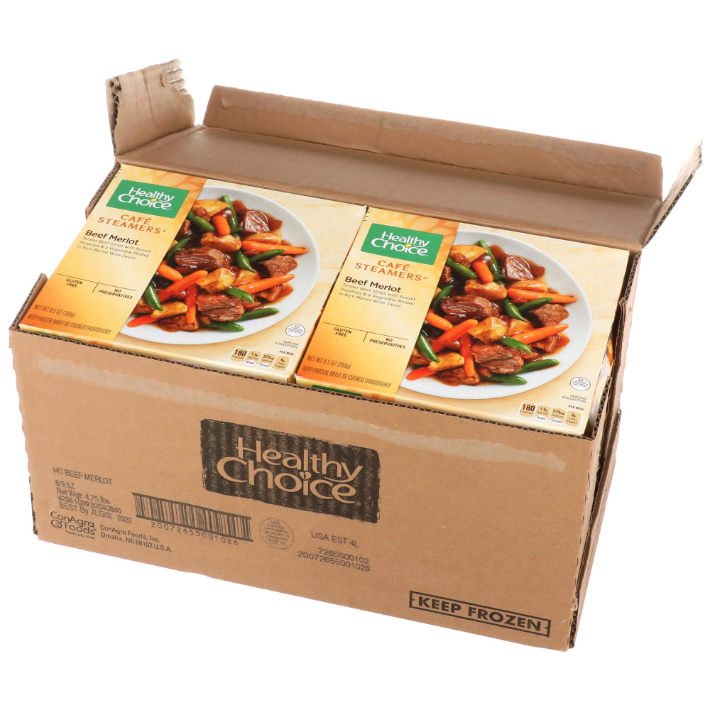 HEALTHY CHOICE Cafe Steamers Beef Merlot Conagra Foodservice