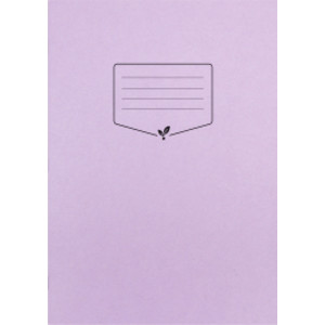 Blue Tinted Paper Handwriting Practice Book, A4, 32 Pages, Purple Cover