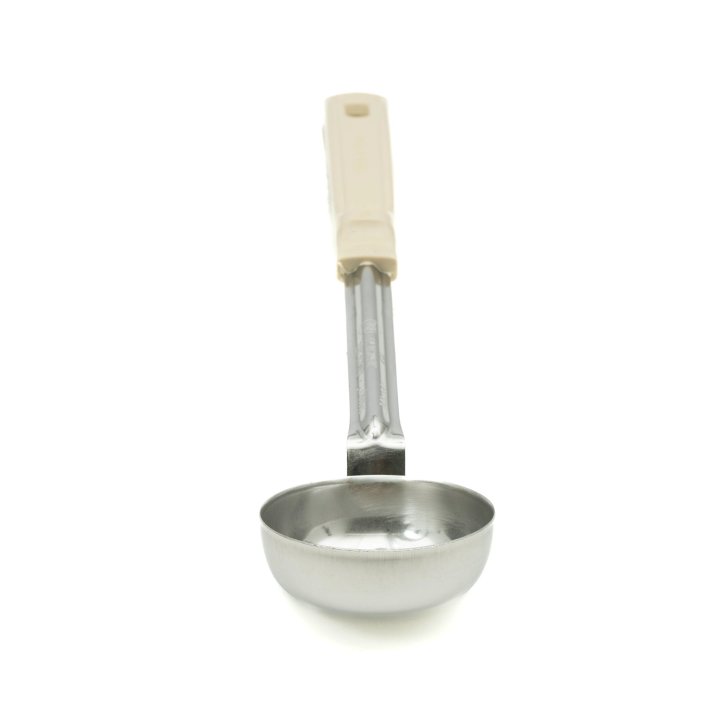 3-ounce solid round Spoodle® utensil with ivory Grip ‘n Serv® handle