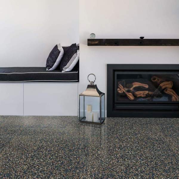 forage terrazzo | charcoal | square 