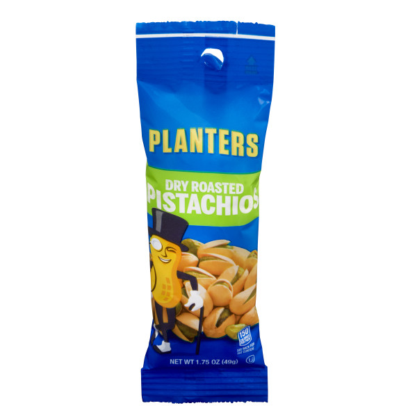 PLANTERS(r) Pistachio Tube	9/1.75oz . C1C1 - Front Center In Package (Hi Res)