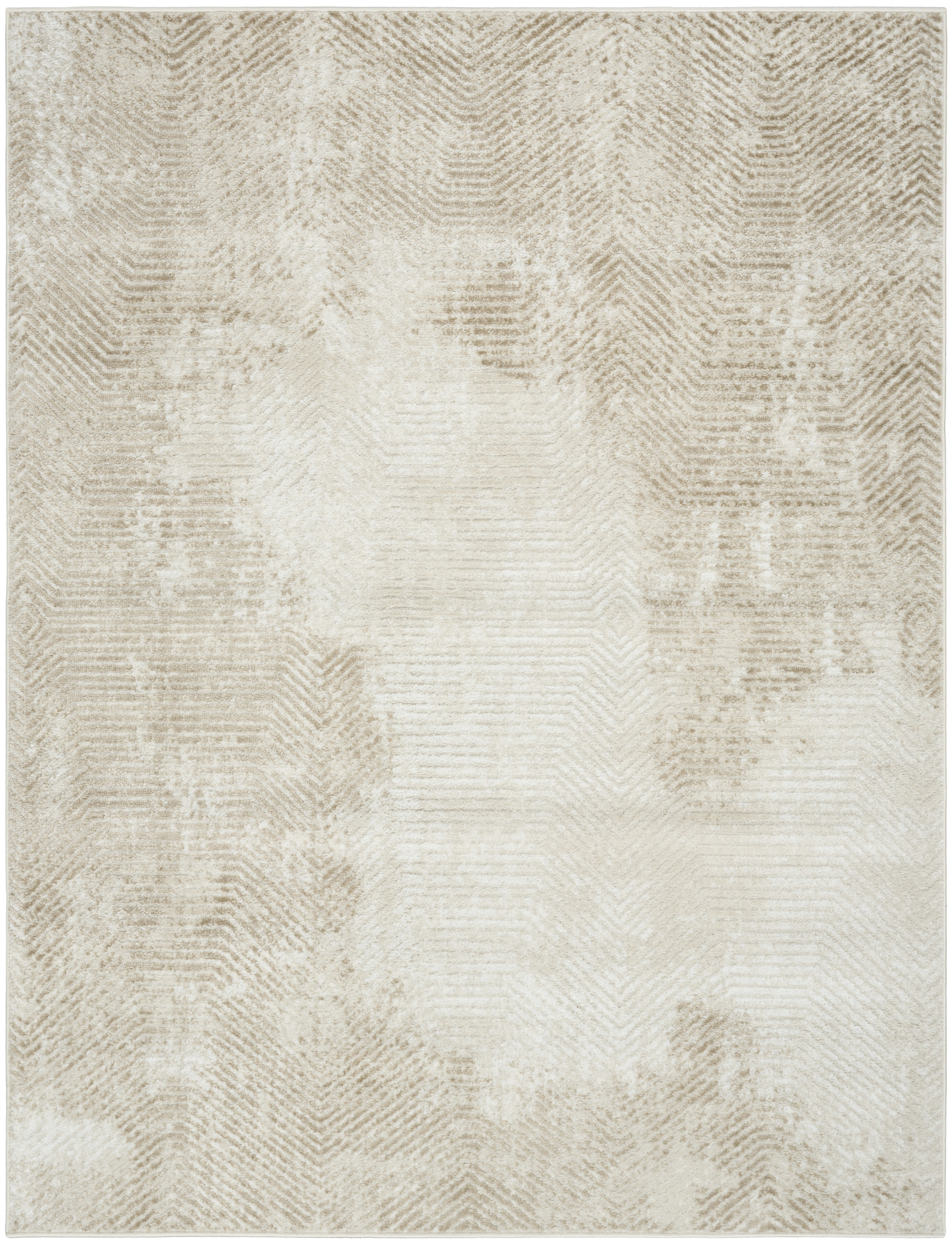 Nourison Dekor 4' x 6' Ivory Taupe Modern Indoor Rug
