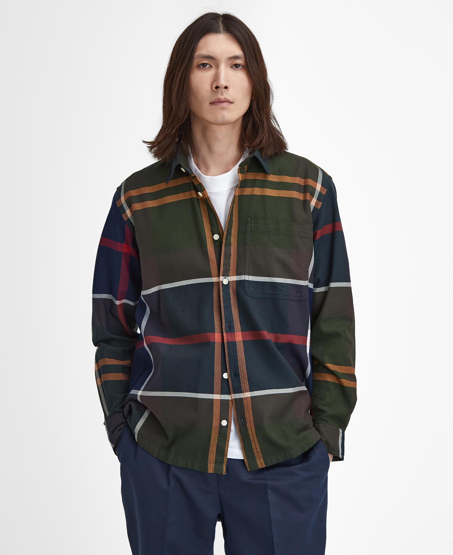 Camicia in tartan oversize a maniche lunghe Renford image number 0