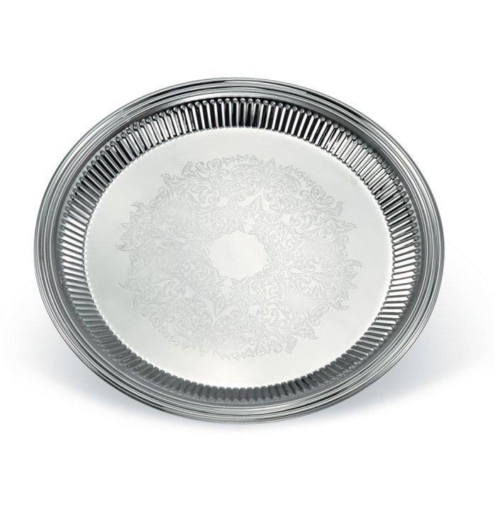 Esquire™ Round Fluted Trays