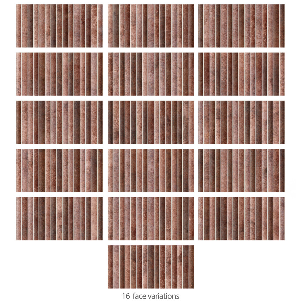 Rubik Garnet 5-7/8 in. x 11-3/4 in. Ceramic Wall Tile