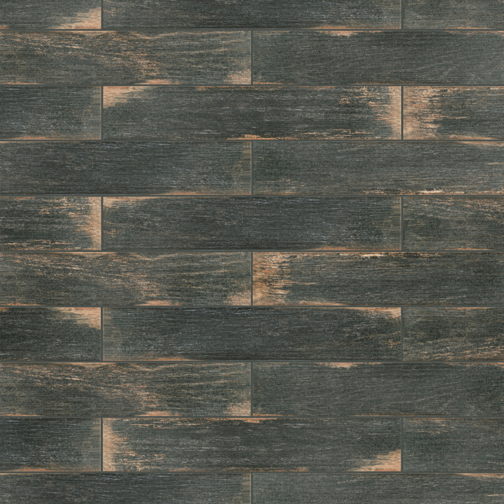 Bora Dark 3.13x17.5 Rectangle Porcelain Floor and Wall Digital Pattern