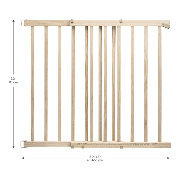 Walk-Thru Top Of Stairs Baby Gate Specifications