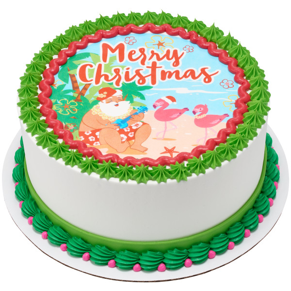 Santa on Summer Holiday Assortment Edible Image®