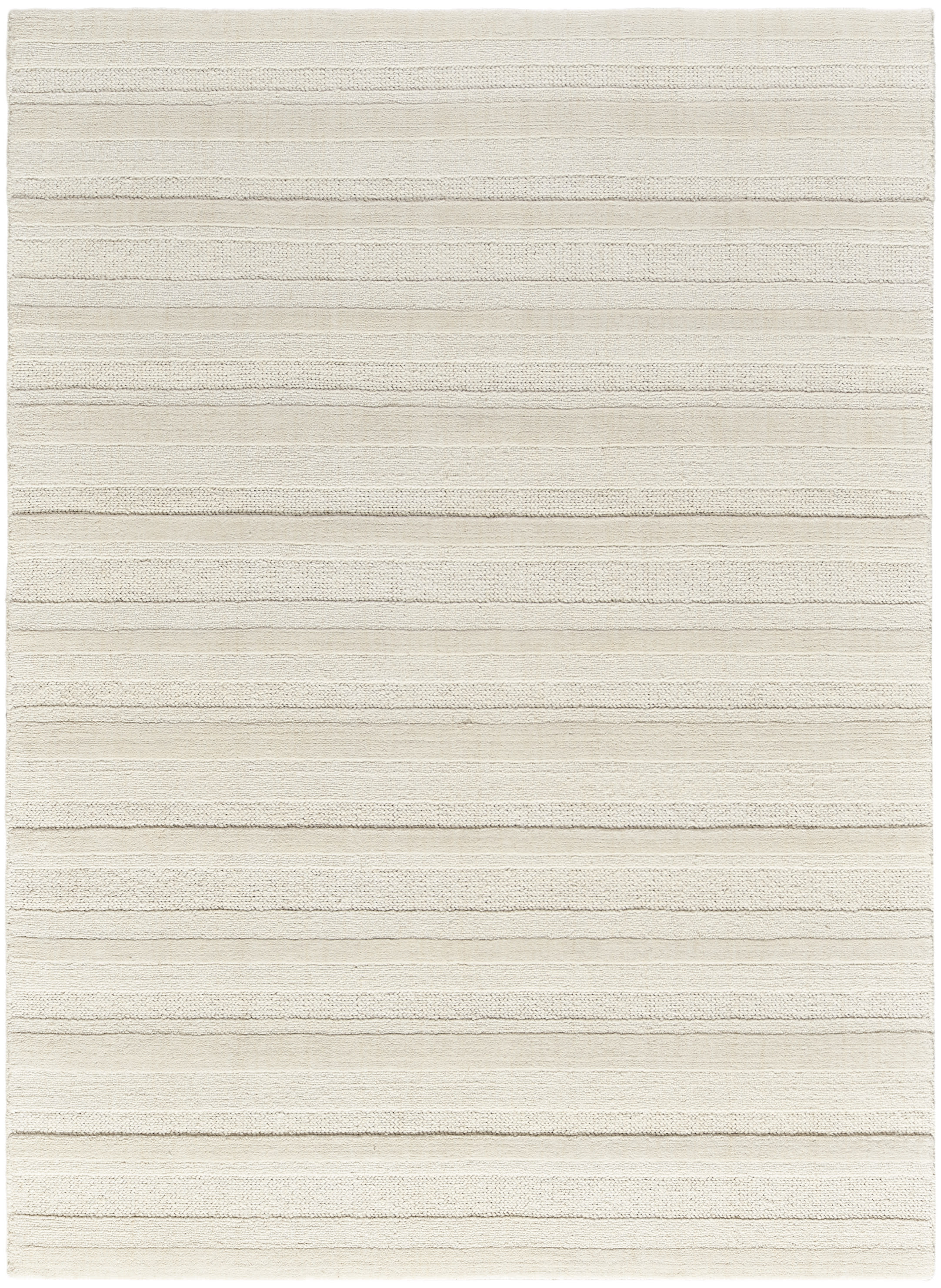 DKNY Pure Multi Weave 5'3" x 7'3" Ivory Contemporary Indoor Rug