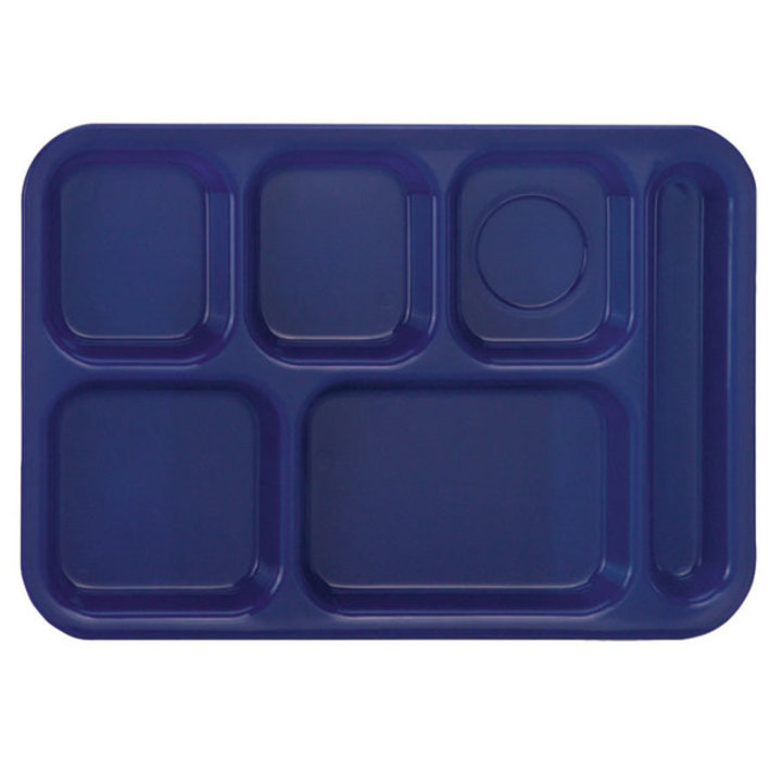 Traex® Right Handed School Tray with 6 Compartments in Bright Blue