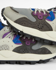 Barbour x Flower Mountain Yamano 3 Uni Trainers Purple Khaki