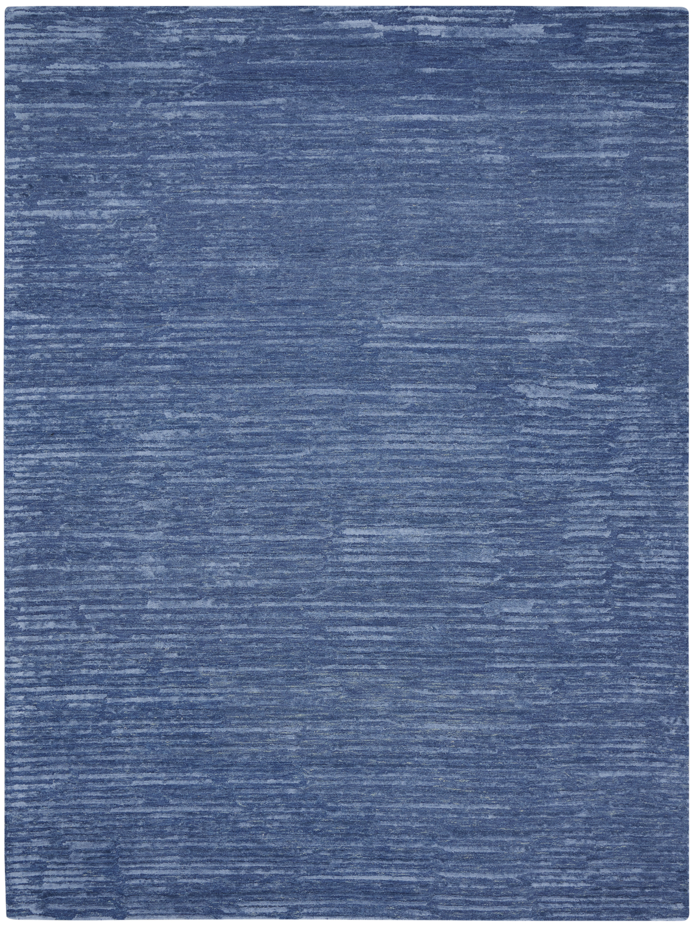 Calvin Klein CK010 Linear 7'9" x 9'9" Blue Modern Indoor Rug