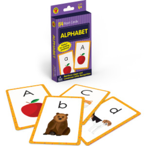 Alphabet Flash Cards, Upper and Lowercase Letter Recognition, 54 Cards