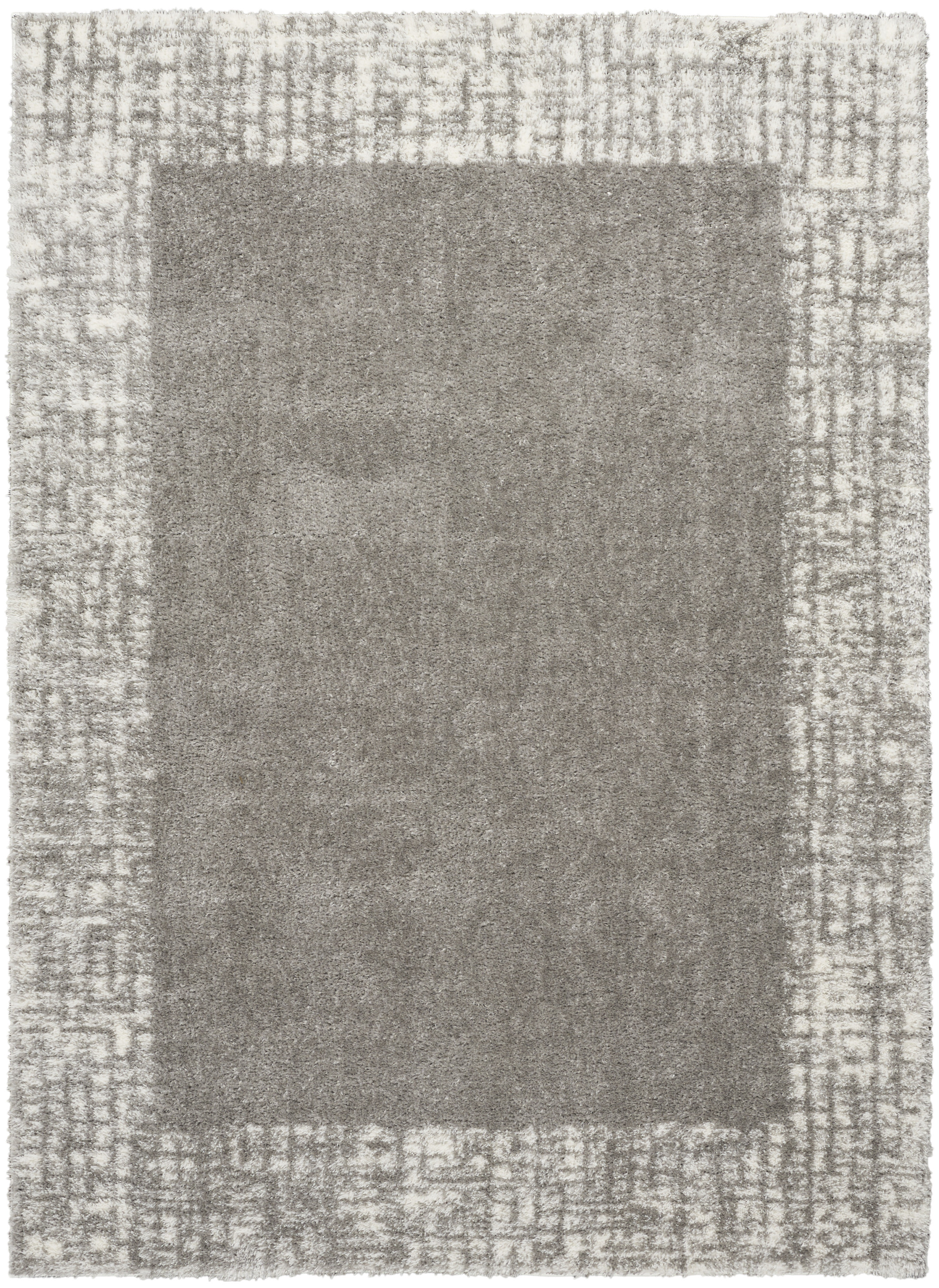 Nourison Pacific Shag 7'10" x 9'10" Grey Shag Indoor Rug