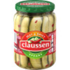 Claussen Hot & Spicy Spears, 24 fl oz Jar
