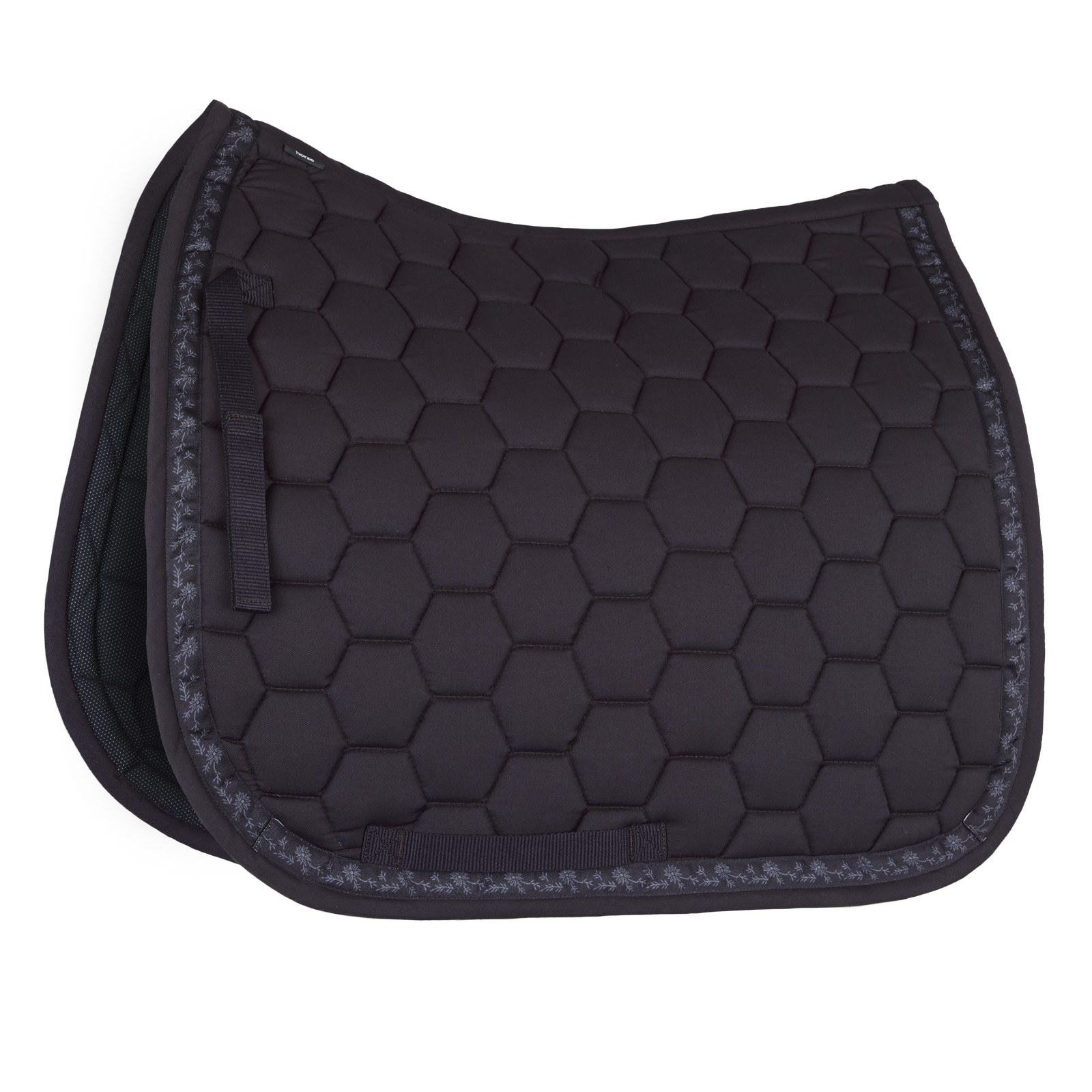 Horze Kaitlin Cooling Dressage Saddle Pad with Flower Piping