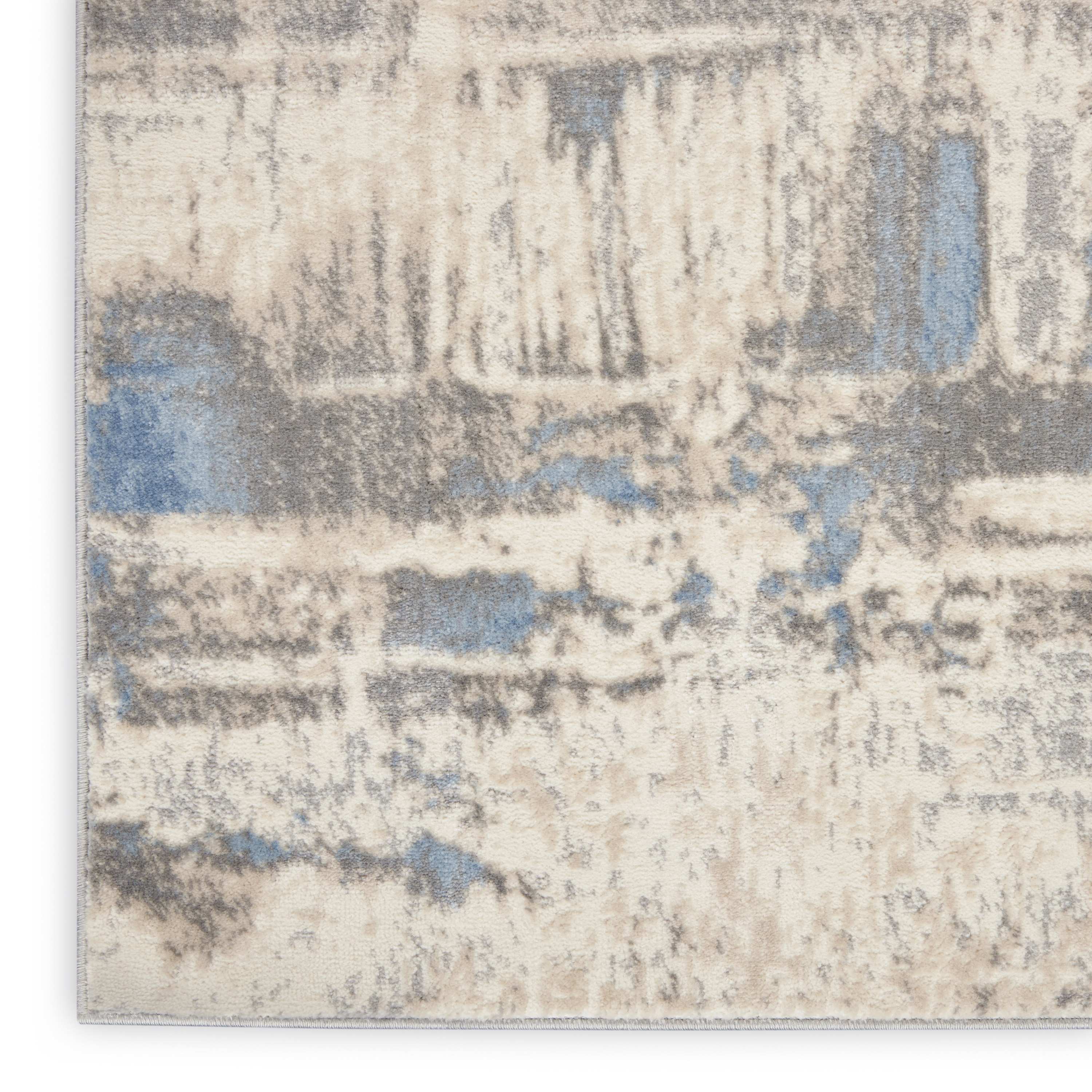 Nourison Solace 8' x 10' Ivory Grey Blue Modern Indoor Rug