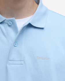 Hexham Oversized Polo Shirt Sky
