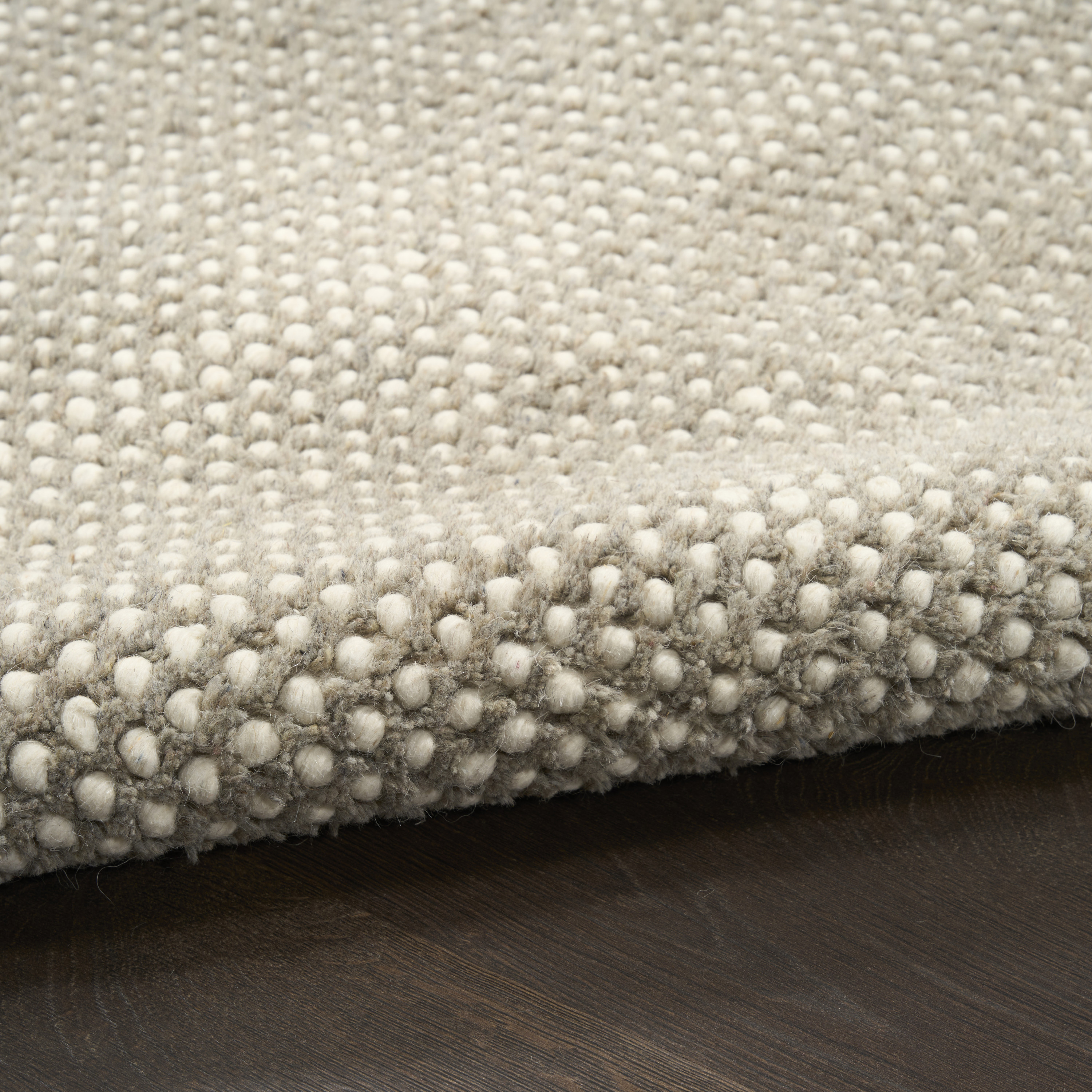 DKNY Pure Rows 5'3" x 7'3" Ivory Grey Farmhouse Indoor Rug