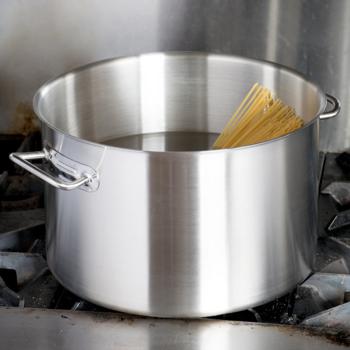 24-quart Intrigue® stainless steel sauce pot in mirror finish