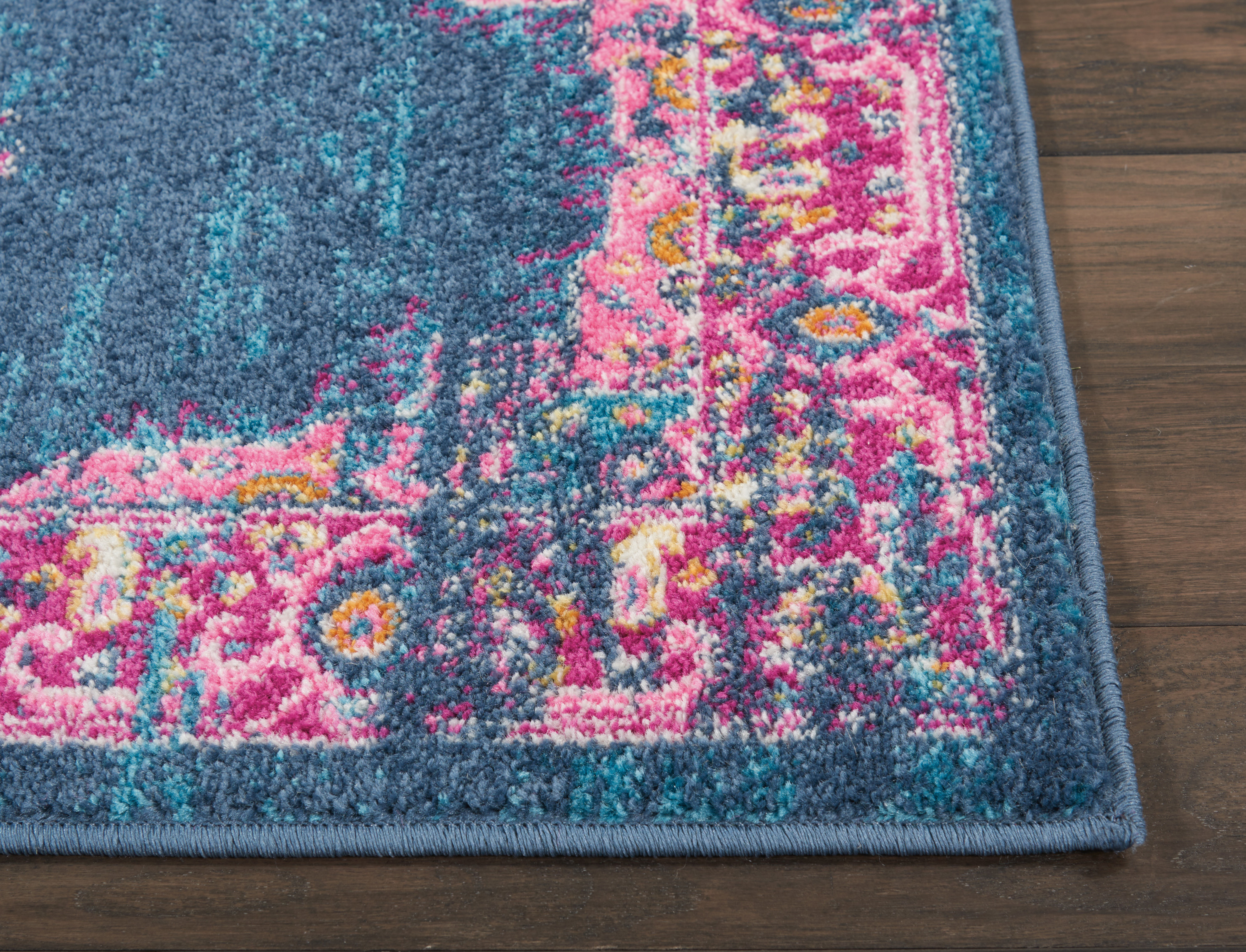 Nourison Passion 1'10" x 6' Blue Bohemian Indoor Rug