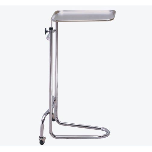 Mayo Instrument Stand, "California" Style Base w/Stainless Steel Tray