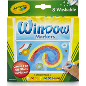 Washable Window Markers, 8 Count