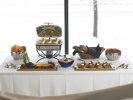 Black chafer stand for Intrigue® square induction chafer