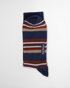 Summer Stripe 2 Pack Socks Multi Stripe Navy/Green