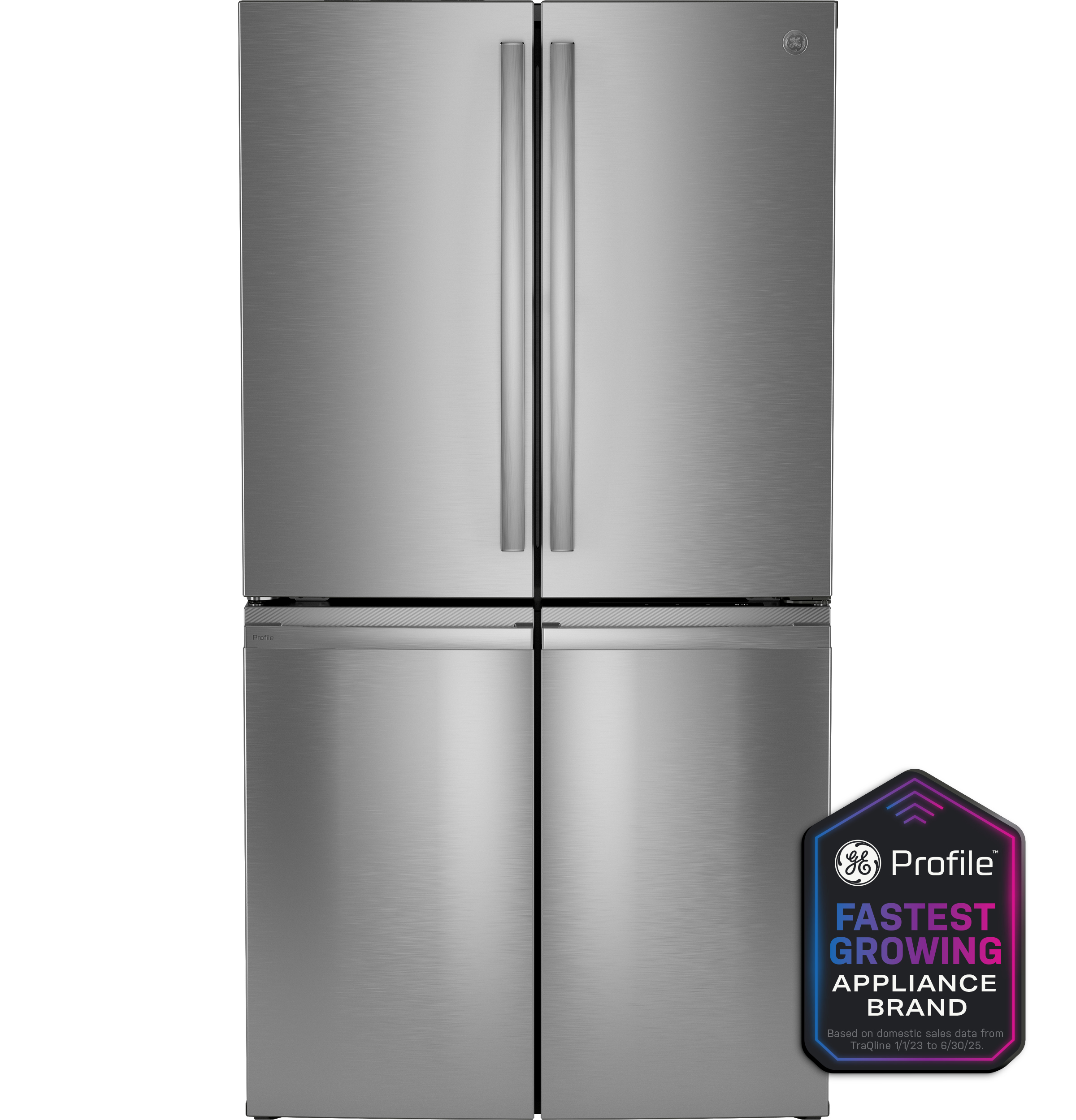 GE Profile™ ENERGY STAR® 28.3 Cu. Ft. Quad-Door Refrigerator with Dual-Dispense AutoFill Pitcher