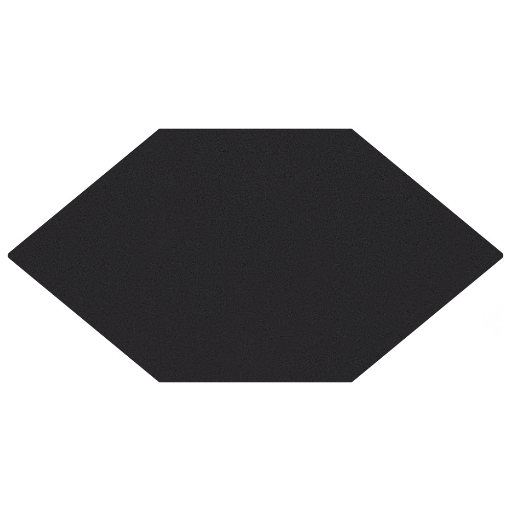 Textile Basic Kayak Black 6-1/2 in. x 12-1/2 in. Porcelain Floor and Wall Tile