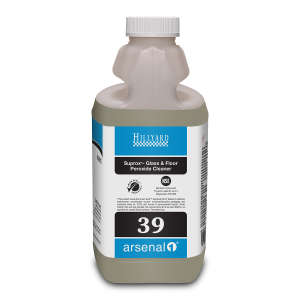 Hillyard, Arsenal Suprox® Glass & Floor Cleaner, Arsenal® One Dispenser 2.5 Liter Bottle