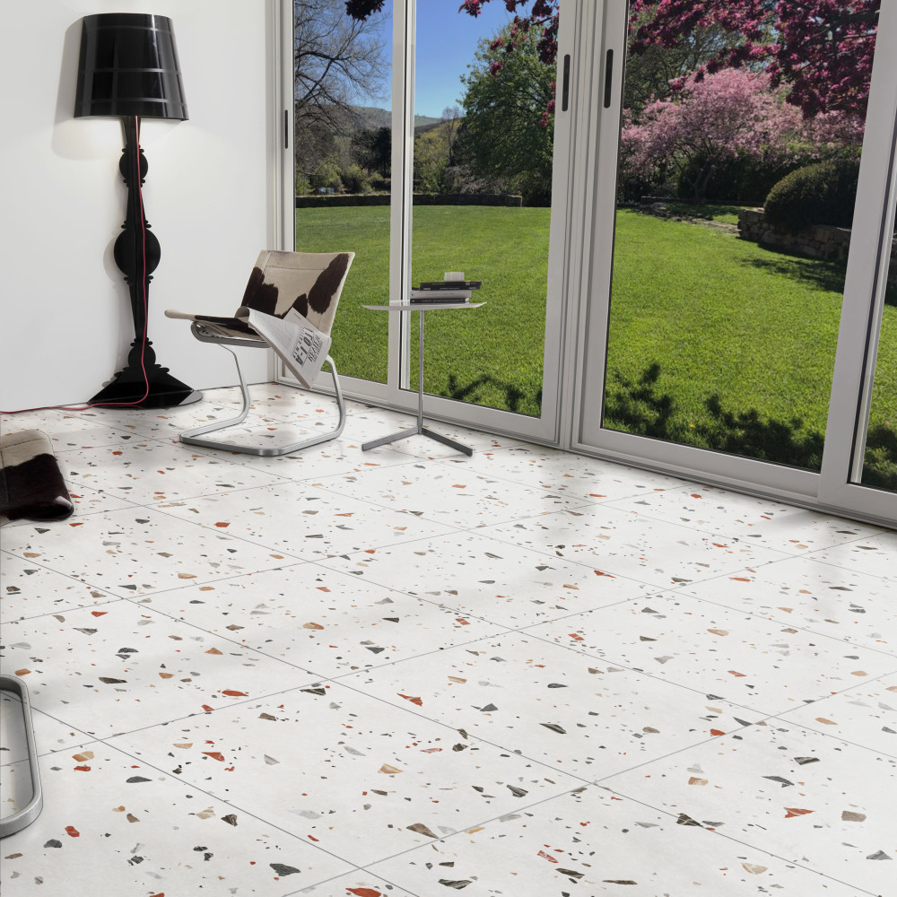 Sonar White 25-5/8 in. x 25-5/8 in. Porcelain Floor and Wall Tile