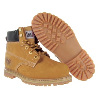 Safety Girl Women's Tan Steel Toe Work Boots