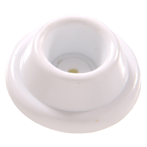 Hardware Essentials Adhesive Wall Mount Door Stop White 1-7/8