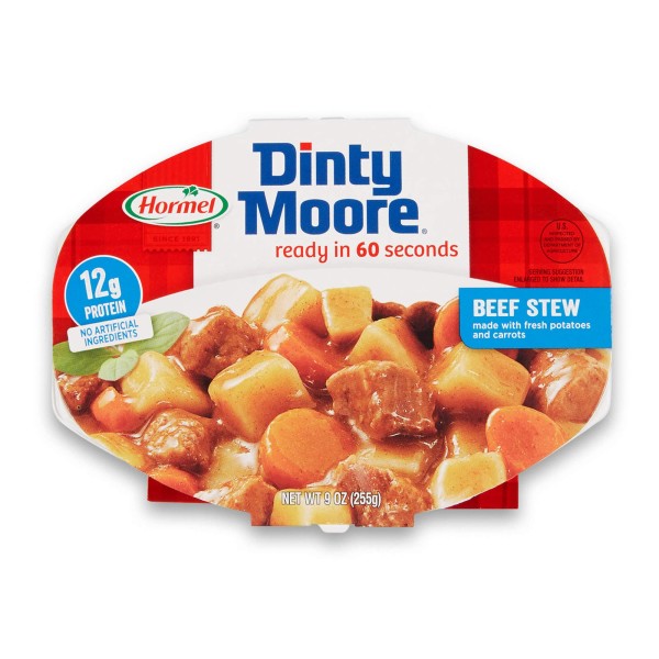 DINTY MOORE(r) Stew, Beef, 6/9OZ oz. . C1CB - Front Center Inner Pack (Hi Res)