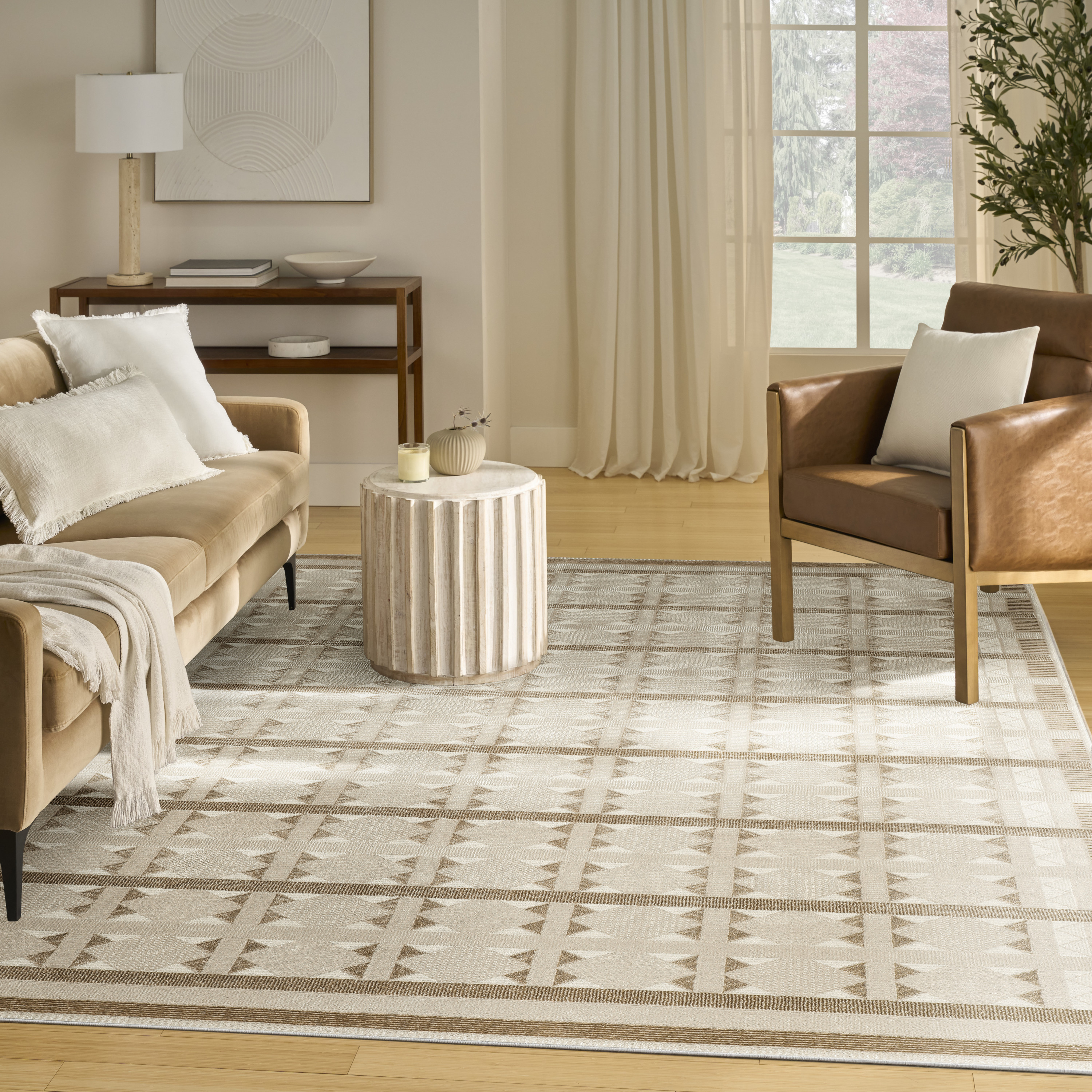 Nourison Nordic 8' x 10' Taupe Modern Indoor Rug