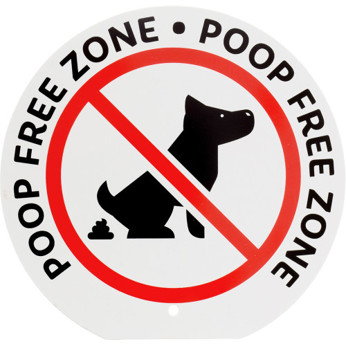 Canine Clean Up Sign (6.5