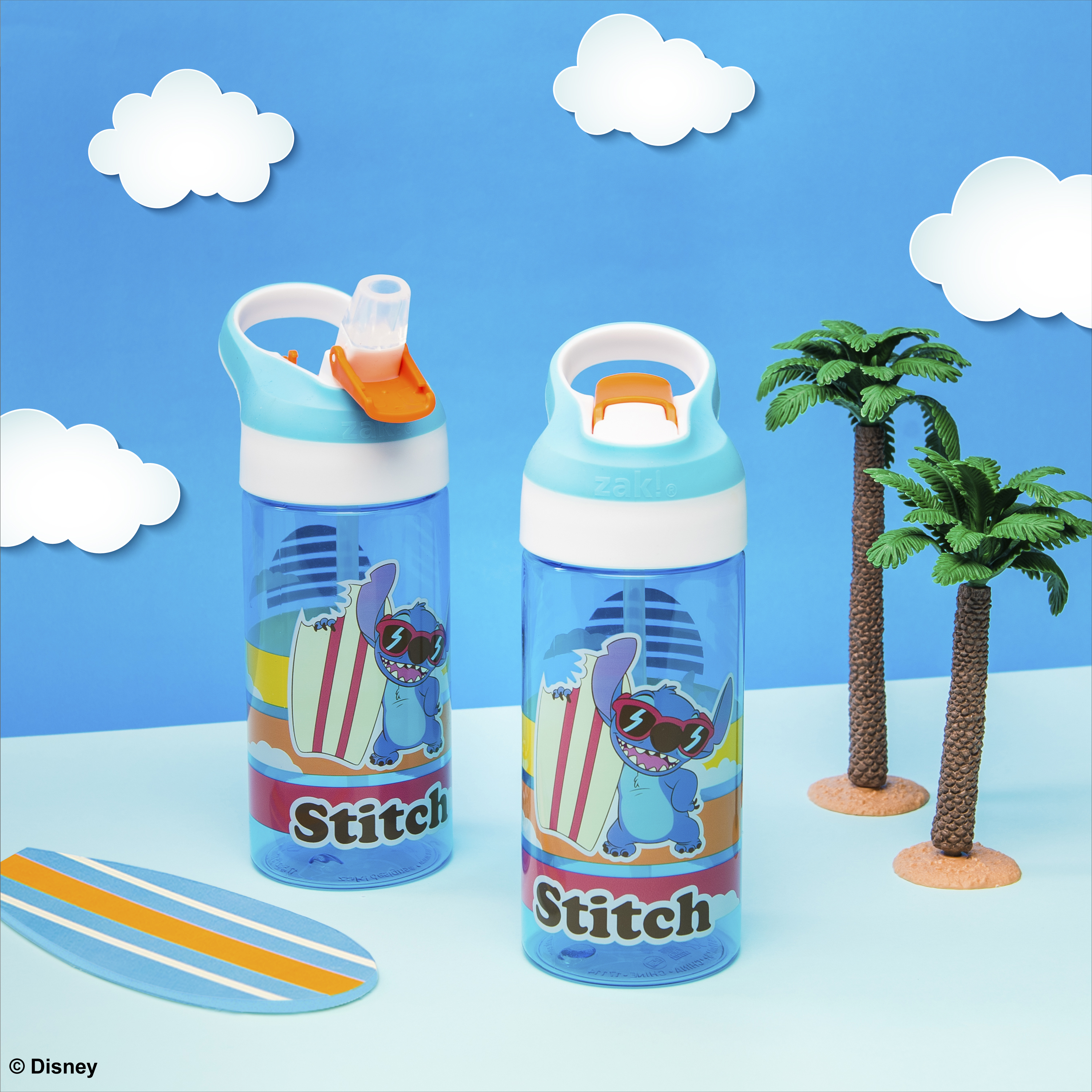 Disney 17.5 ounce Water Bottle, Lilo and Stitch, 2-piece set slideshow image 4