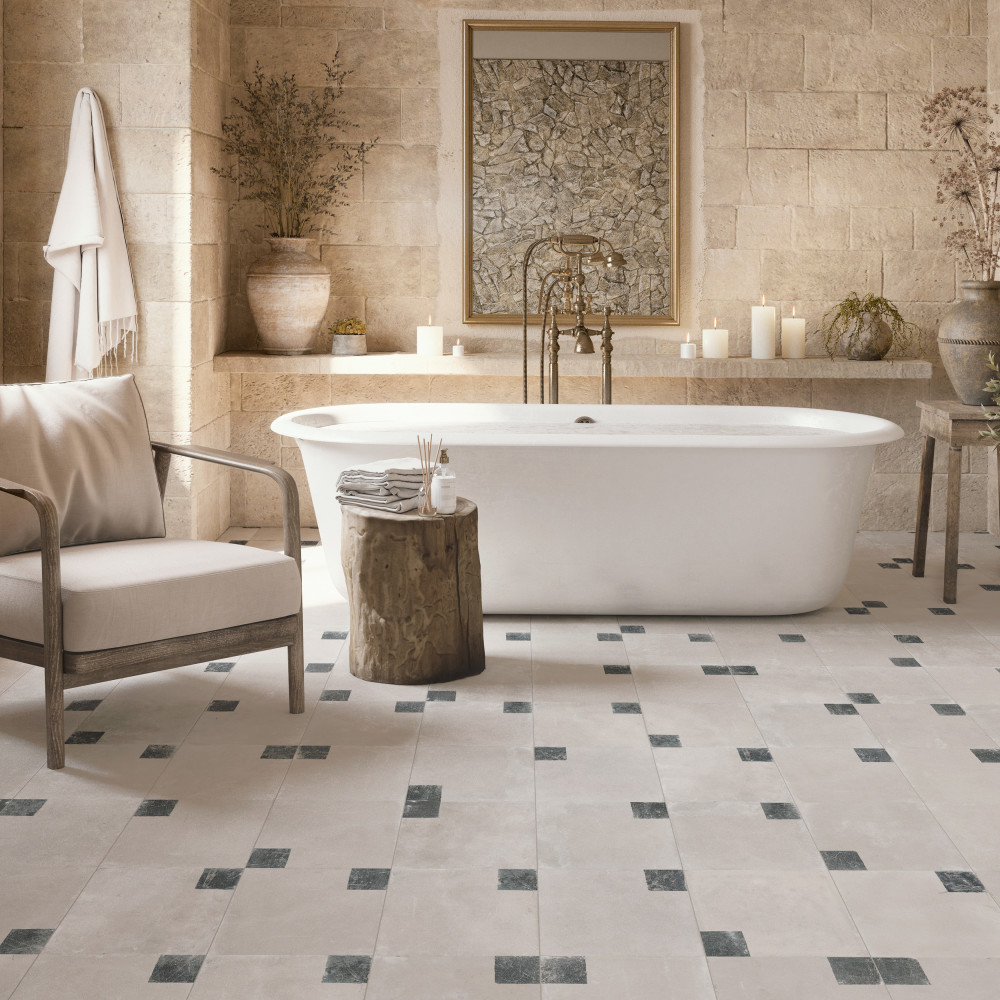 Sample – Kings Brush Square Porcelain Floor and Wall Tile