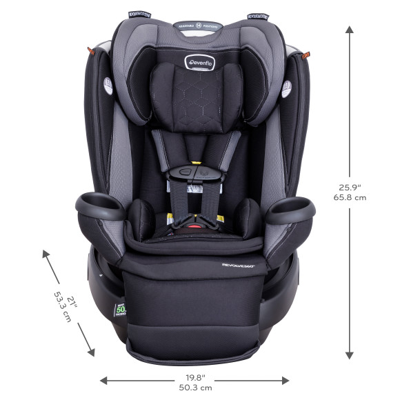 Revolve360 Extend Rotational All-in-One Convertible Car Seat with Quick Clean Cover Specifications