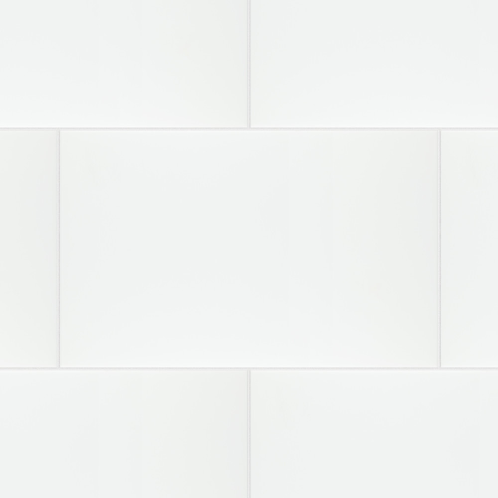 Sample – More Plain Matte White Ceramic Wall Tile