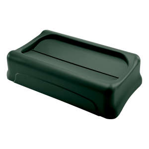 Rubbermaid Commercial, Slim Jim®, Rectangular, Resin, 23 gal, Resin, Green, Receptacle Lid