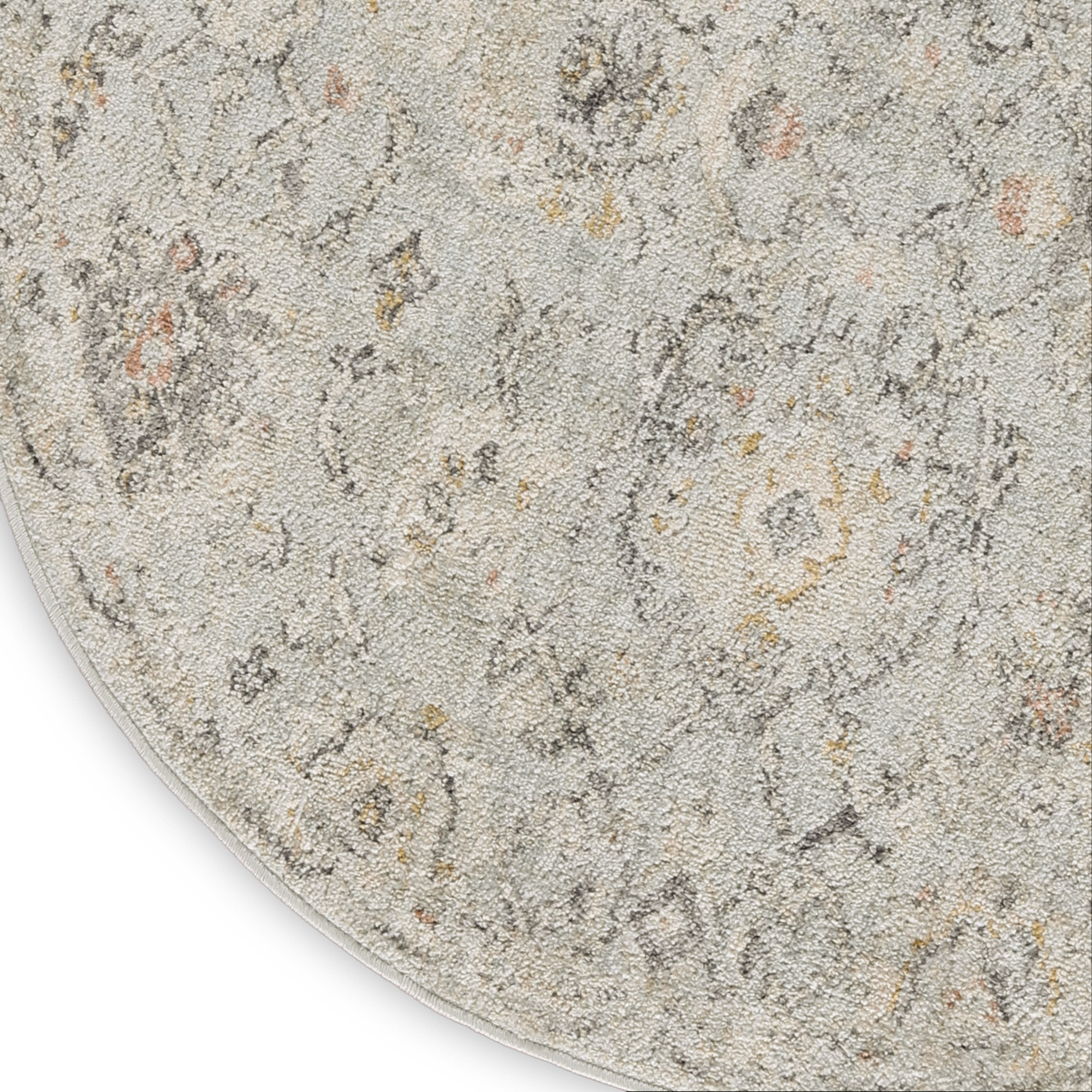 Nourison Oushak Home 7'10" x Round Mint Vintage Indoor Rug